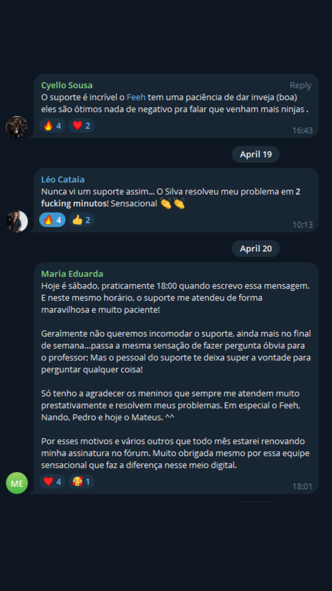 Depoimento membro NinjaBR