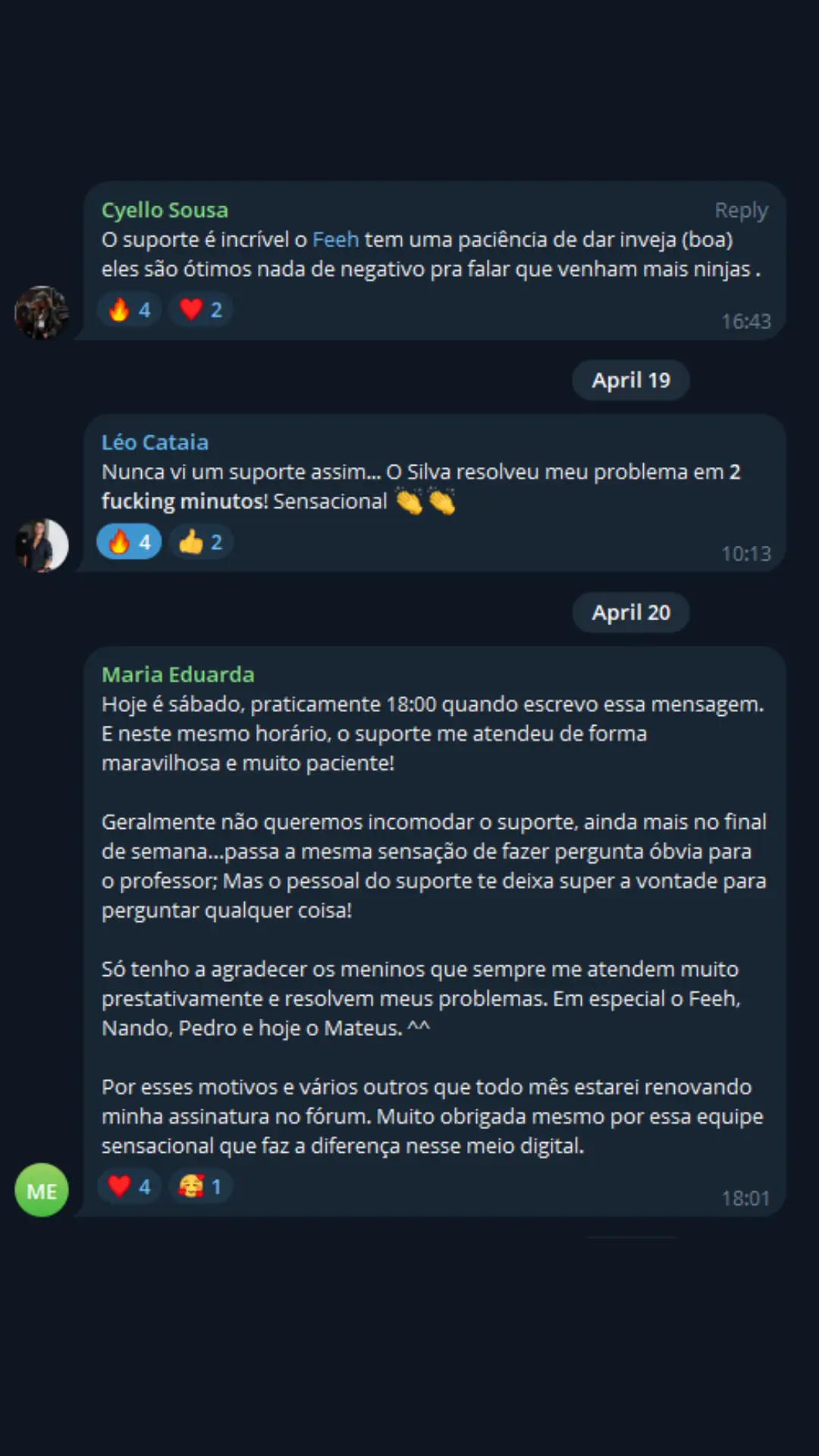 Depoimento membro NinjaBR