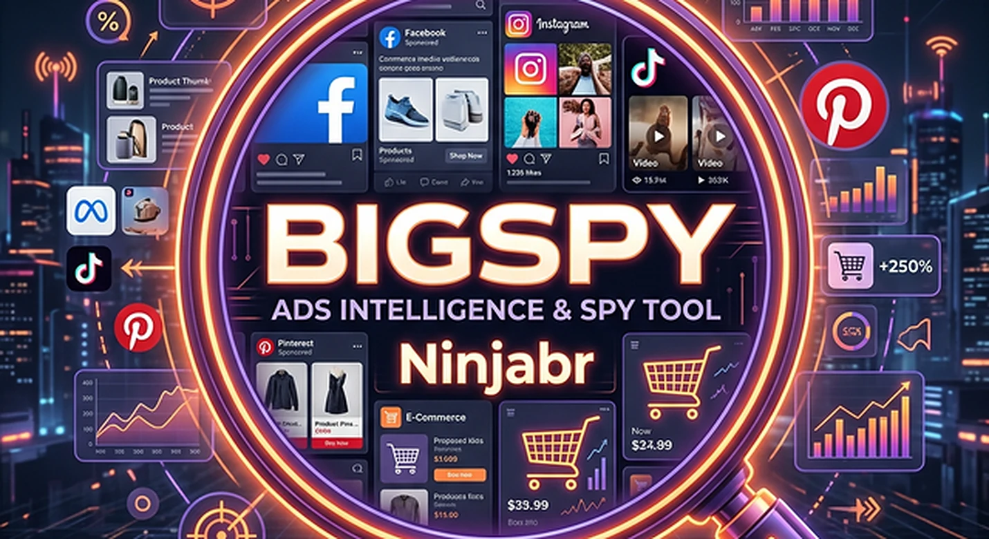 BigSpy Funciona? Vale a Pena? Review 2026 - Espionagem de Anúncios Multi-plataforma