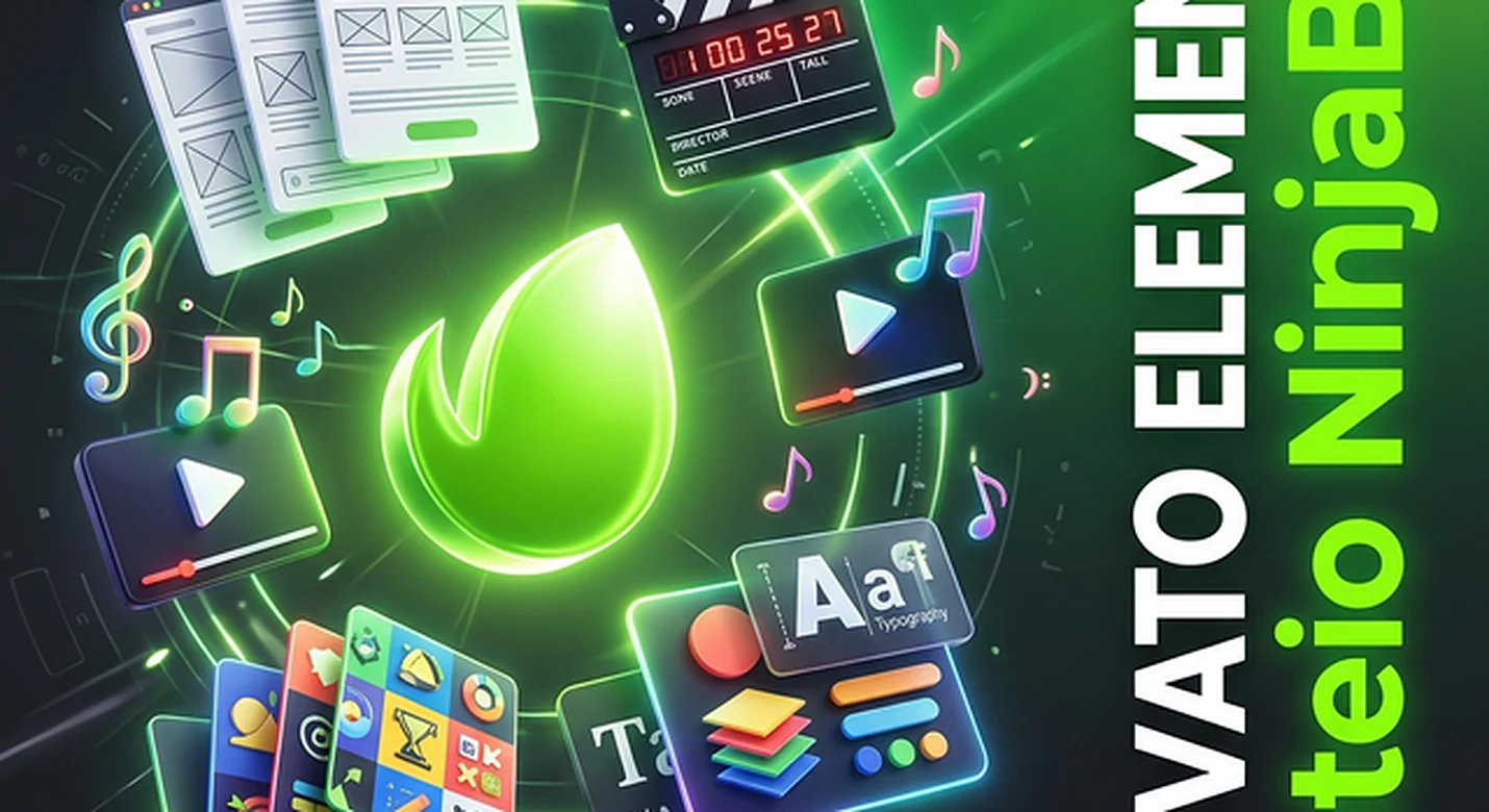 Rateio Envato Elements 2026 - como acessar Envato Elements barato no Brasil via NinjaBR