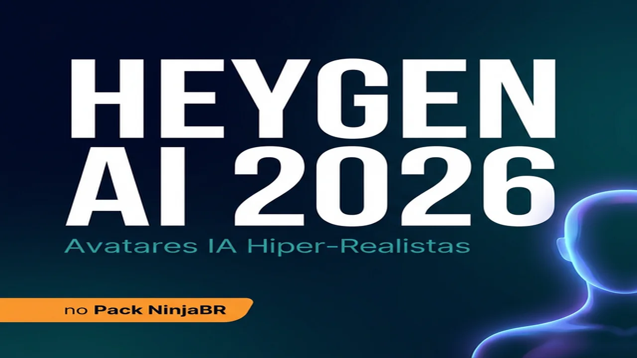 Rateio HeyGen AI 2026 - Avatares IA Premium pelo Pack NinjaBR